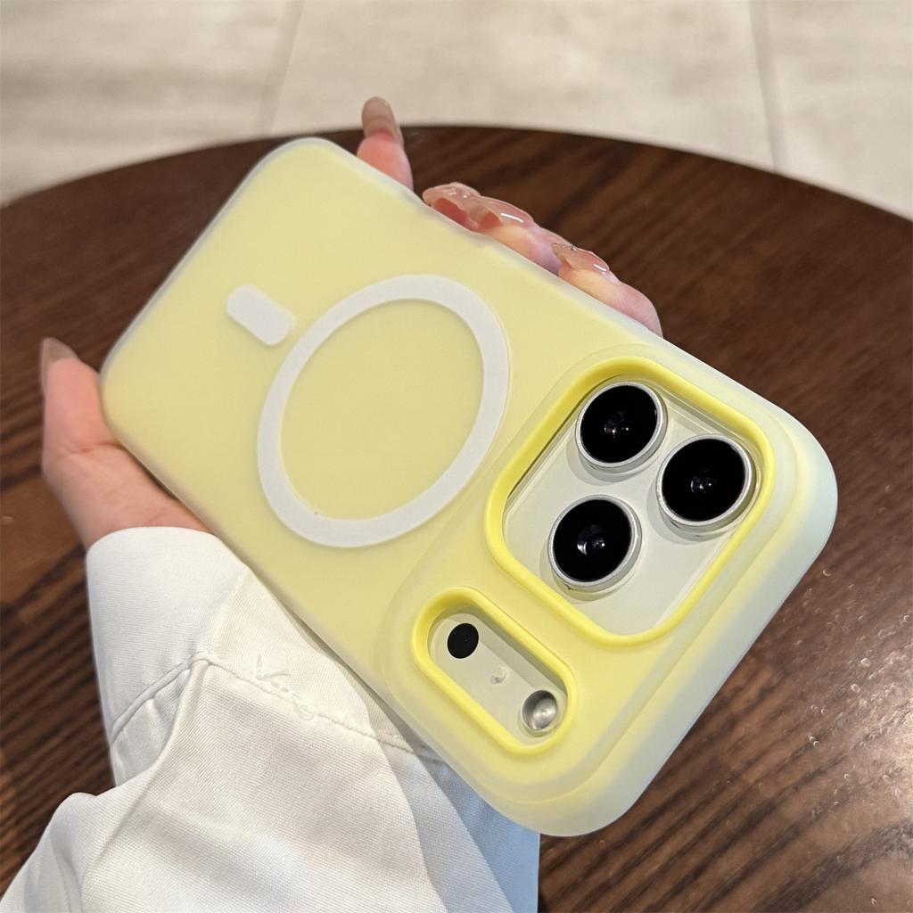 Frosted jelly shell 2-in-1 Apple 17 fashion mobile phone case for iphone15 anti-drop simple protective case 16