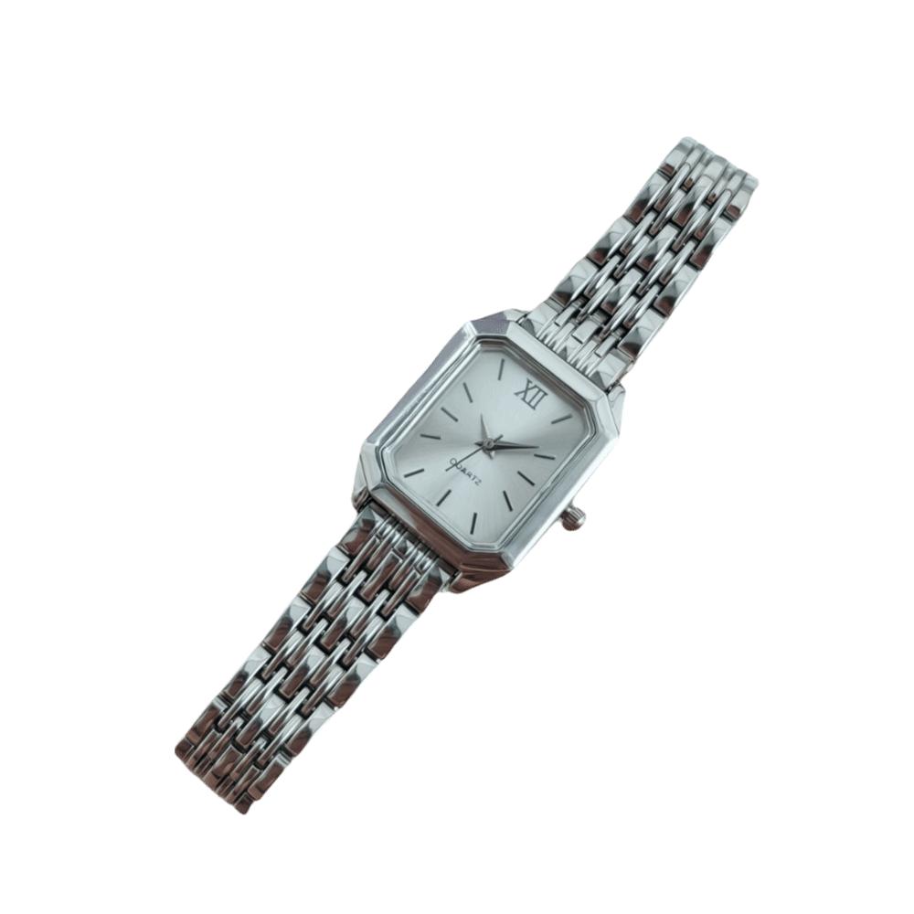 Square Dial Rhinestone Quartz Watch Slim Strap Rhinestone Watch Women Quartz Watch  Casual Wear