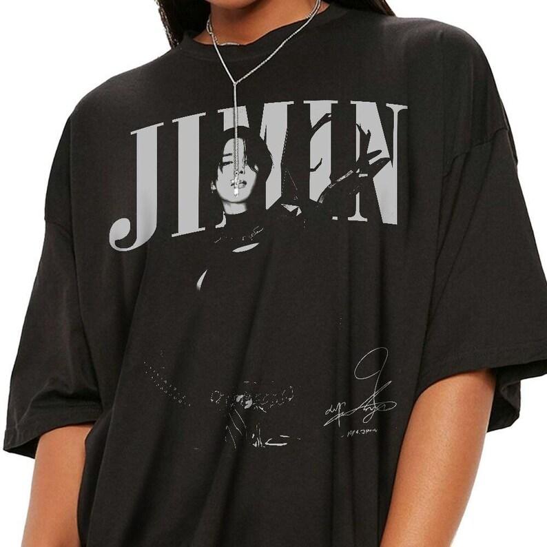 

2026 Summer Fashion Trendy Tee Men Women Vintage Jimin Shirt, Gifts for Fan Hip Hop Streetwear Oversized Tshirt Short Sleeve Casual Clothing XXXL