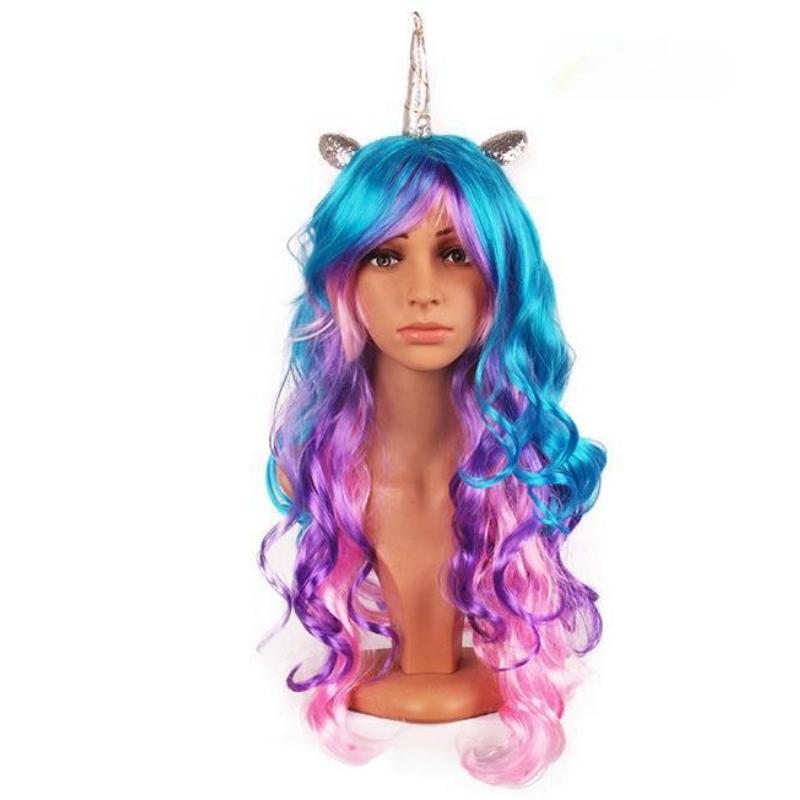 PONY Einhorn Perücke Cosplay Anime Perücke Party Perücke