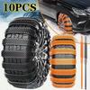 1-10 Peças Corrente Antiderrapante de Emergência Conjunto de Correntes para Pneus Correia de Roda para Pneu de Carro Antiderrapante de Inverno Durável Ajuste Universal Acessórios Automotivos