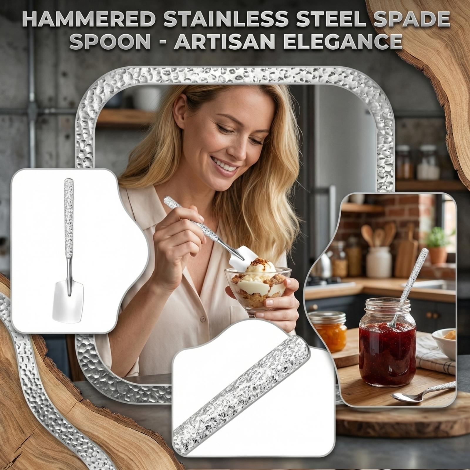 Stainless Steel Shovel Hammer Pattern Shovel Spoon one size