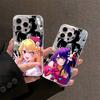 Ai Hoshino - Oshi No Ko Phone Case For IPhone 17 16 15 14 13 12 Pro Max Silk Fabric Pattern Colorful Glossy Cover