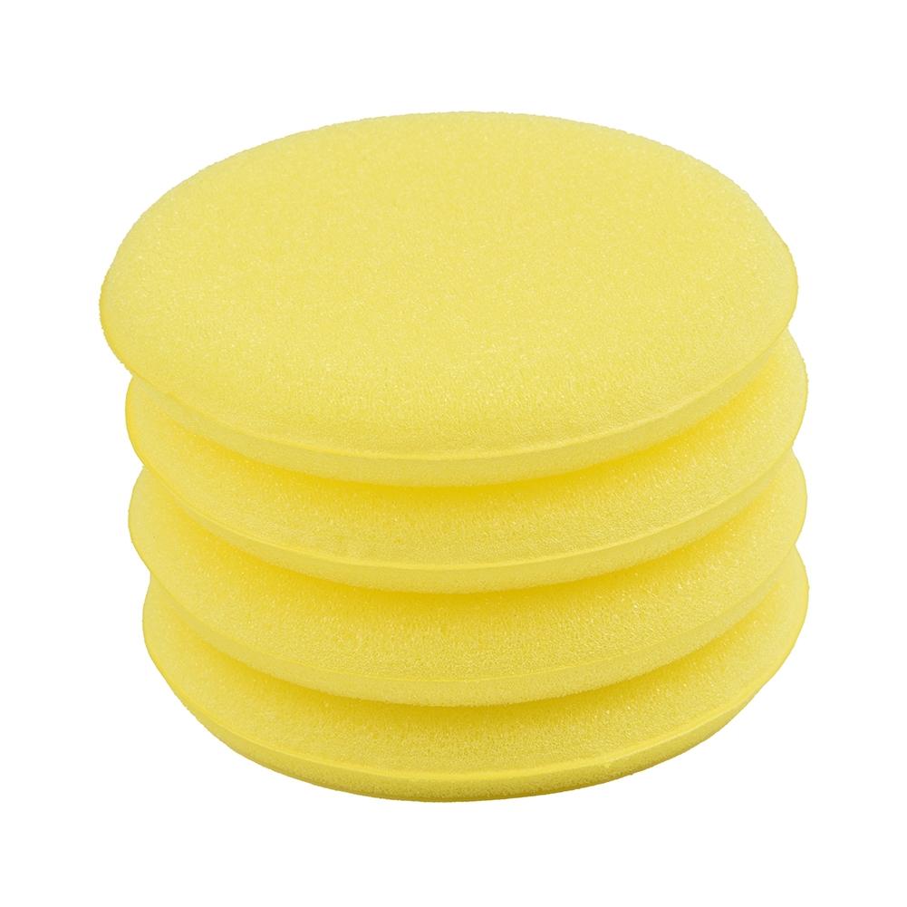 Vehicle Sponge Waxing Yellow 12PCS Applicator Auto Care