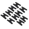 10 Stück Stiefel-Passform-Pads H-Form Weich Stoßdämpfend EVA Selbstklebend Knöchelwickel-Pads für Ski Snowboard