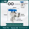All-Copper Valve Manifold: Three-Way Union, Male/Female Thread Ball Valve for Underfloor Heating and Wall-Hung Boilers