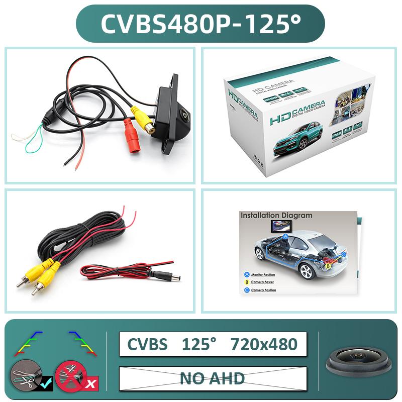 

GreenYi 170 Degree AHD 1920x1080P Special Vehicle Rear View Camera for Ford Focus 2 Sedan 2005-2011 C-Max Mondeo Car CVBS480P-125deg