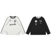 Badblood Retro Korean-American Embroidered Mesh Long Sleeve Jersey