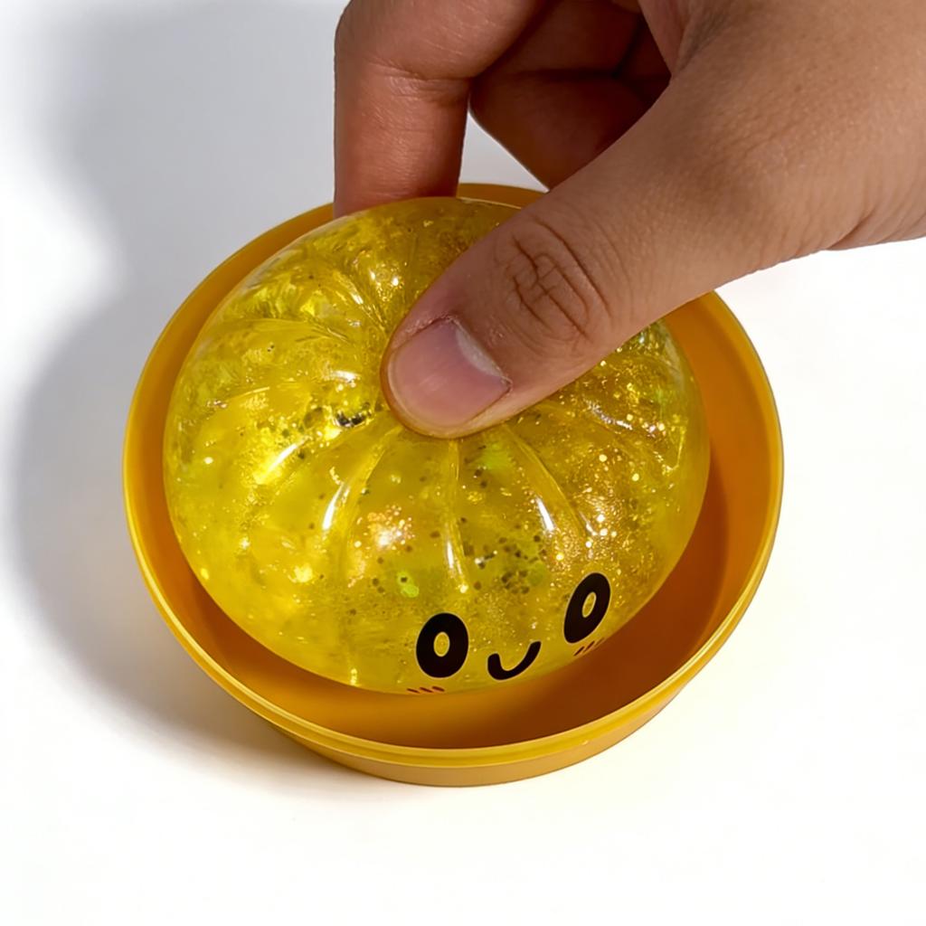 Realistic Giant Steamed Bun, A Toy With A Steamer, A Slow- Dough Ball Designed For Stress Relief Glitter Dumpling