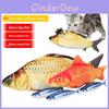 Sound-producing Pet Toy Fluffy Fish Toy For Cats Available In Various Colors