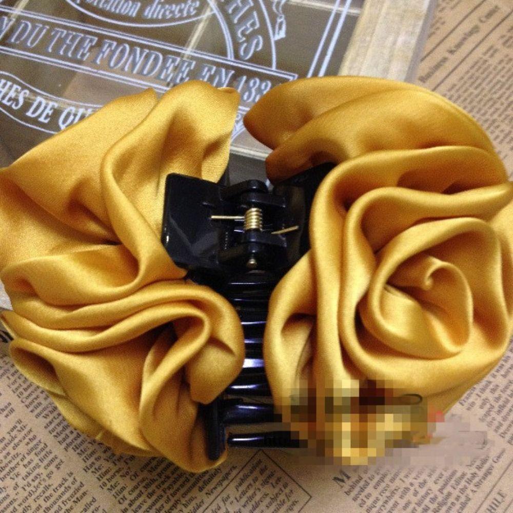 Jaw Clips Headwear Resin Women Headwear Hair Clips Hair Claws Roses Flowers