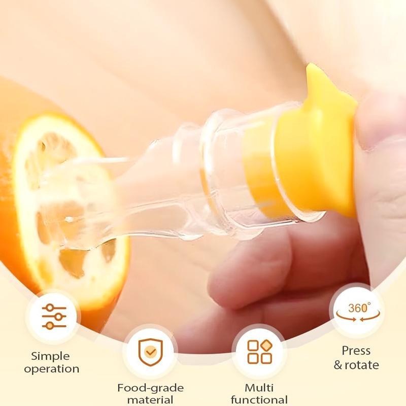Compact Citrus Juicer: Portable Lemon & Orange Spiral Press