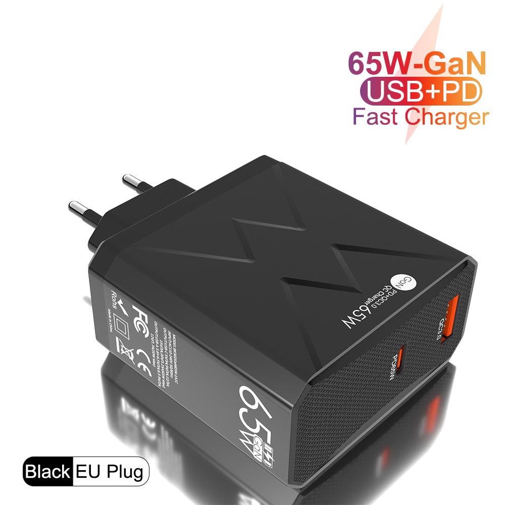65W QC3.0 6-Port High Power USB Fast Charger for Mobile Phones - US/EU/UK Standard