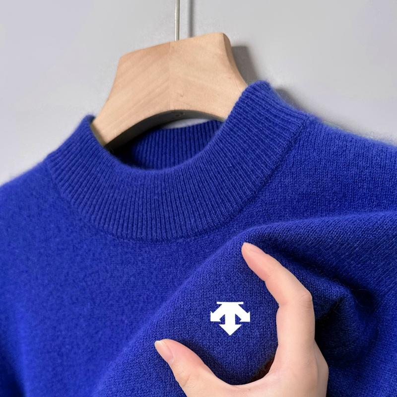 Wovey Winter Heren Half Hoge Kraag Gebreide Trui Luxe Pullover Warm Zacht Klassiek Veelzijdig Herenkleding 4XL