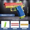 G172011 Shell Throwing Continuous Firing Airsoft Blowback Empty Hanging Toy Gun Soft Bullet Launcher for Children Birthday Gift