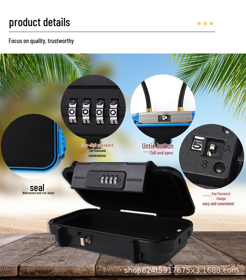 Cassaforte Portatile NBYT per Telefono da Spiaggia e Hotel con Protezione a Password