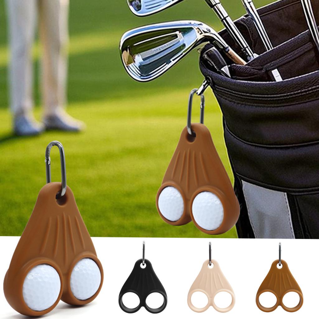 Silicone Golf Ball Keychain Holder Offering Multiple Color and Sturdy Hanging Capability