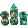7pcs Game Dice Set Glitter Colored Polyhedral Dice D4-D20 with Tube for Table Game, Gaming Gift