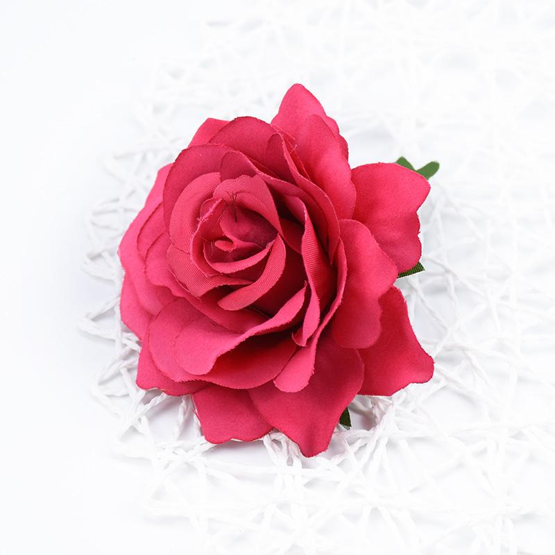10 cm Hohe Qualität Seidenrosen Blumenwand Hochzeit Heimdeko Weihnachten DIY Brosche Brautaccessoires Ausverkauf Künstliche Blumen