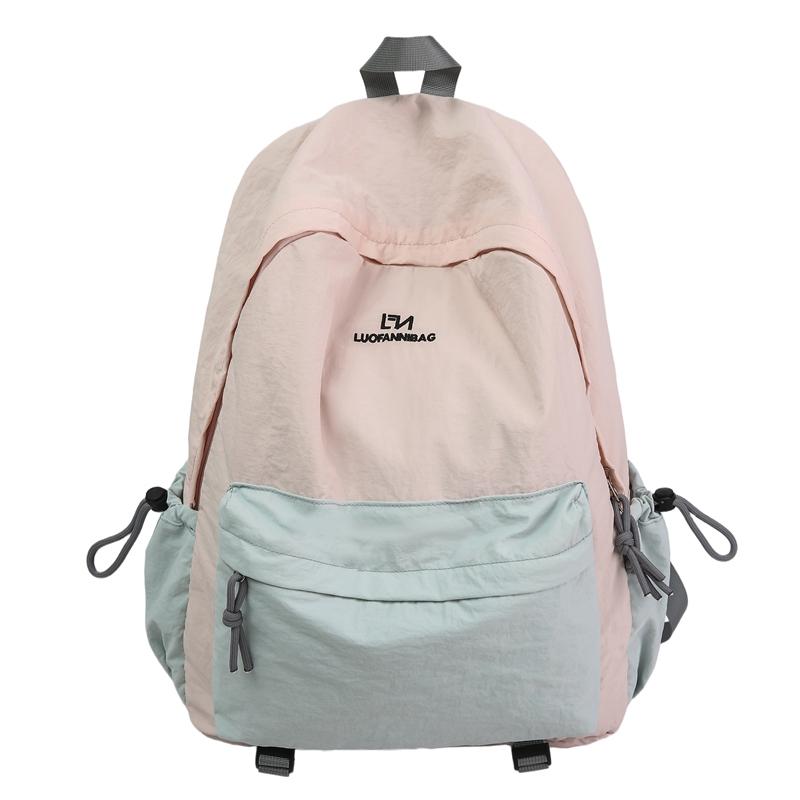 

Легкий рюкзак для поездок на работу, в колледж, студенческий, школьный, большой вместимости, женский розовый/синий