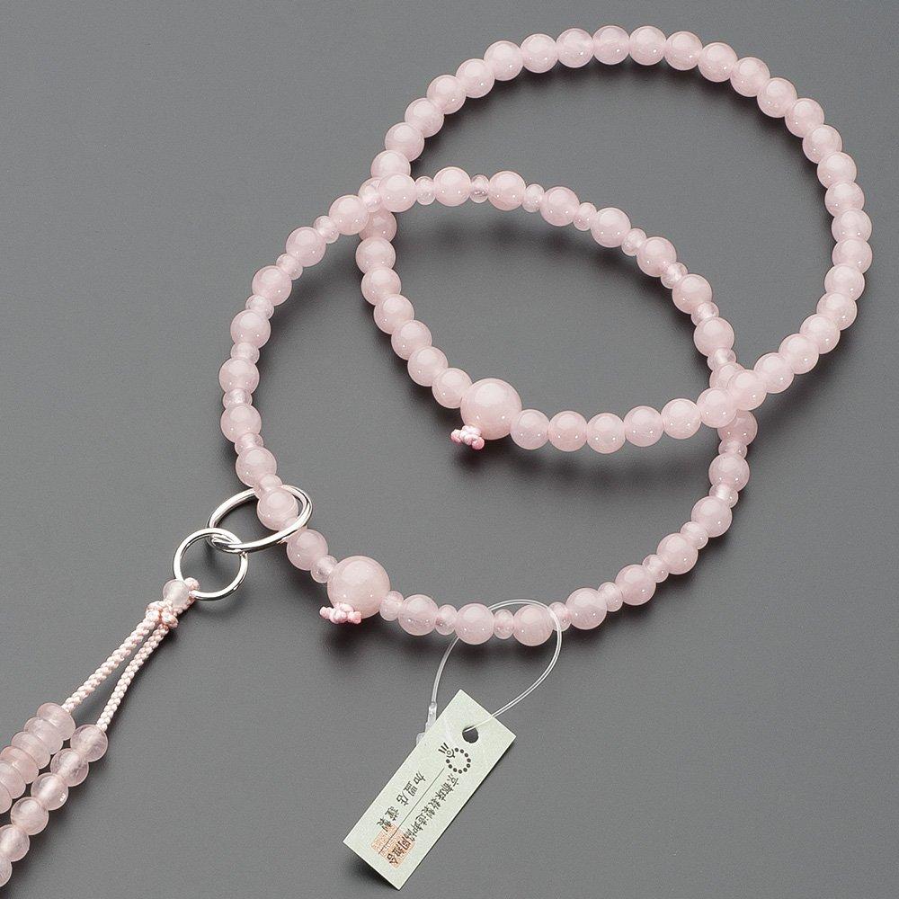 Buddhist Altar Shop Takita Shoten Prayer Beads Jodo Sect Authentic Rosary Beads Red Crystal Jodo 8 Cm Pure Silk Kabon Tenbo Kyoto Prayer Honren Prayer
