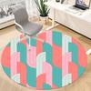 1pc Abstract Patterns Office Round Area Rug, Indoor Mat Suitable For Office, Under Office Chairs Bedroom Living Room Home Decor, Room Deco159