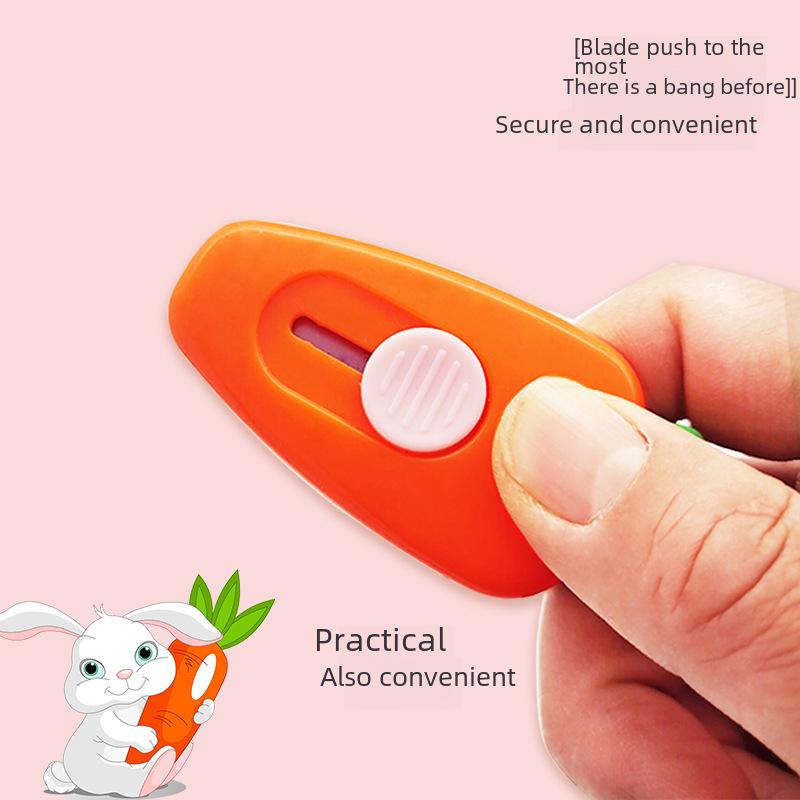 Mini Portable Cute Carrot Utility Knife for Paper Cutting & Unpacking