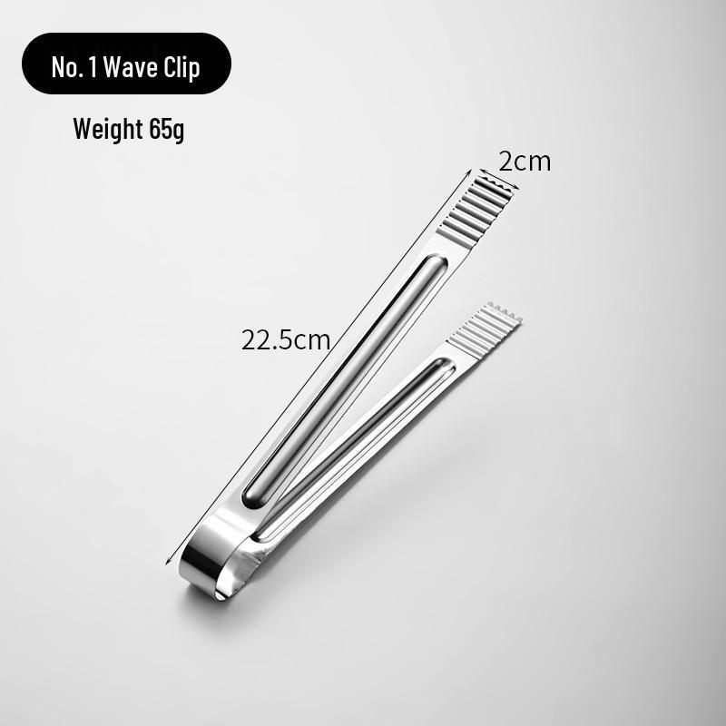 Толстые корейские щипцы для барбекю из нержавеющей стали - Длинные щипцы для шведского стола и приготовления пищи