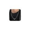 Necklace for Stainless Double Comes with Gift Box [Hothrty] Men, Steel, Chain, Silver, Black, Ring, Unisex, Couple, Hypoallergenic, Adjustable,