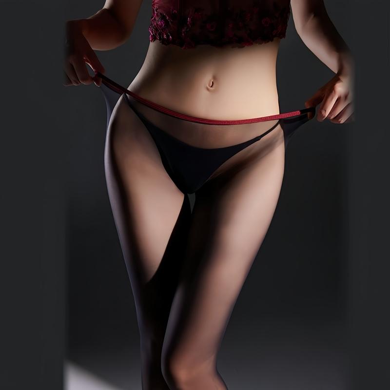 Low Rise Temptation Transparent Underwear Women Invisible Seamless Tights  Velvet Summer Pantyhose Foot Shaped Sexy Hosiery