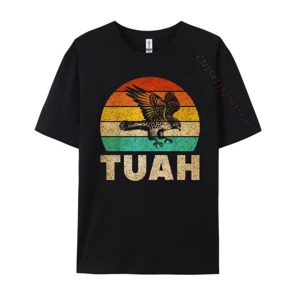Vintage Hawk Tuah Hilarious Joke Adult Humor Gag Meme Funny Cotton Graphic Tees Cotton Comfort Sale Printed
