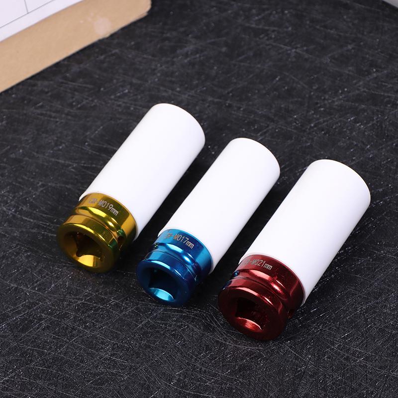 

Pneumatic Wrench Set Socket 3Pcs Modified Tire Screw Color Socket Air Cannon Socket