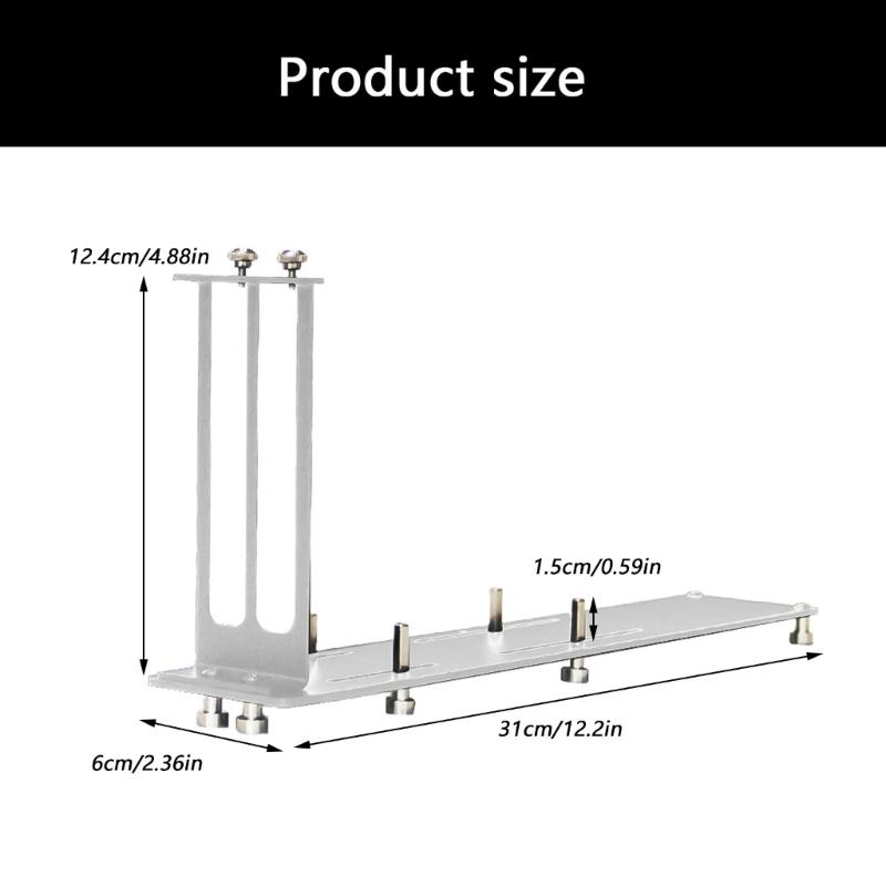Vertical Graphics Card Holder 90 Degree Vertical Bracket Aluminum Stand For 4060 and more