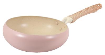 Pearl Metal 24cm Frying Pan with Marble Diamond Finish, IH and Gas Stove Compatible, PFOA-Free, PTFE-Free, Metal Spatula Safe, Charpan HC-904