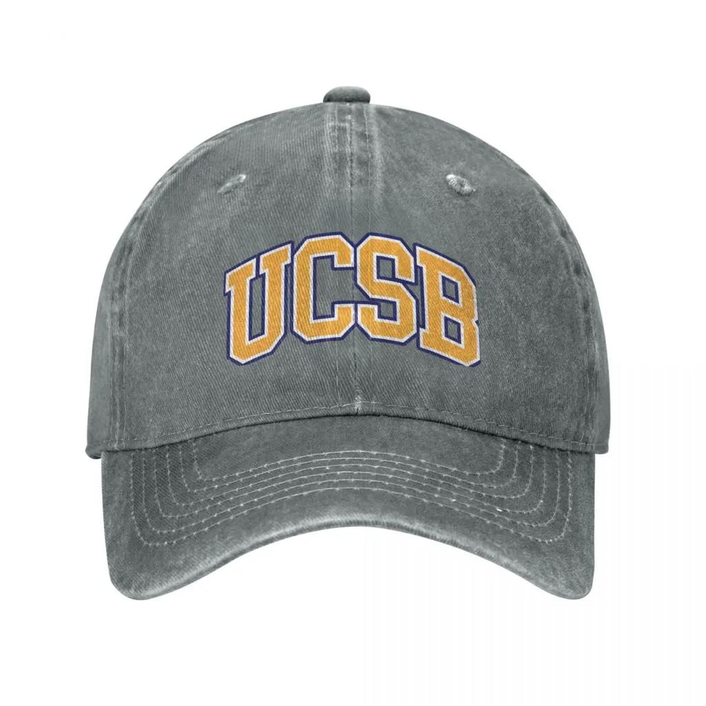 ucsb - college font Baseball Cap Hat Unisex Sunscreen Unisex Women's