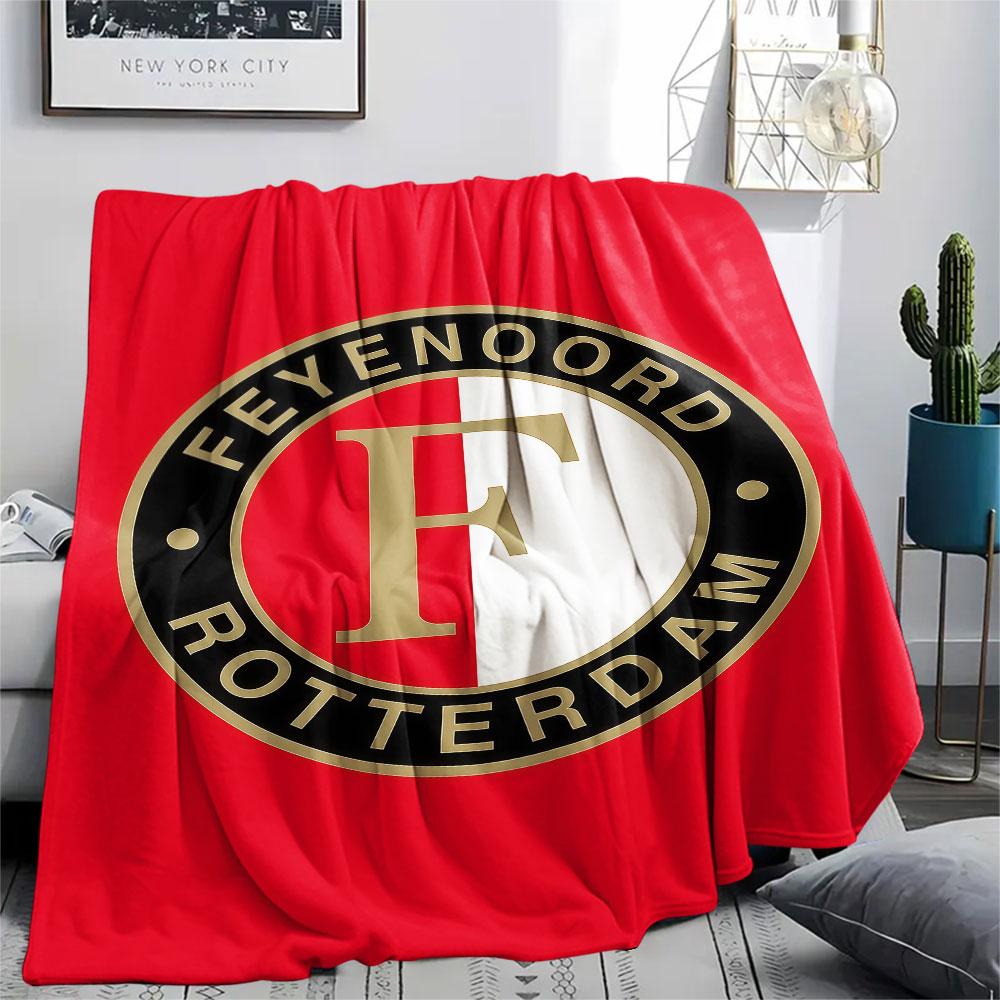 1PC Feyenoord Patterned Flannel Blanket Suitable For All Seasons for Home Decor Warmth and Comfort Gifts Holiday Present