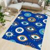 Evil Eye Print Area Rugs Non-slip Floor Mat Living Room Bedroom and Home Decor Doormat Machine Washable Kitchen Carpet
