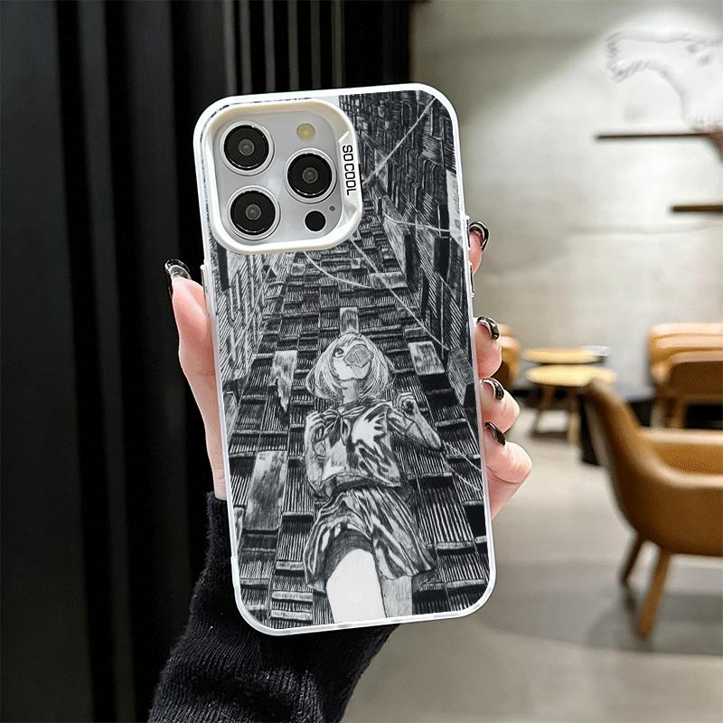 Ultimate Perspective Anime Shockproof Phone Case for iPhone 17 Air 16 16E 15 Pro Max 14 Plus 13 Mini 12 Back Cover Anti Fall Fun
