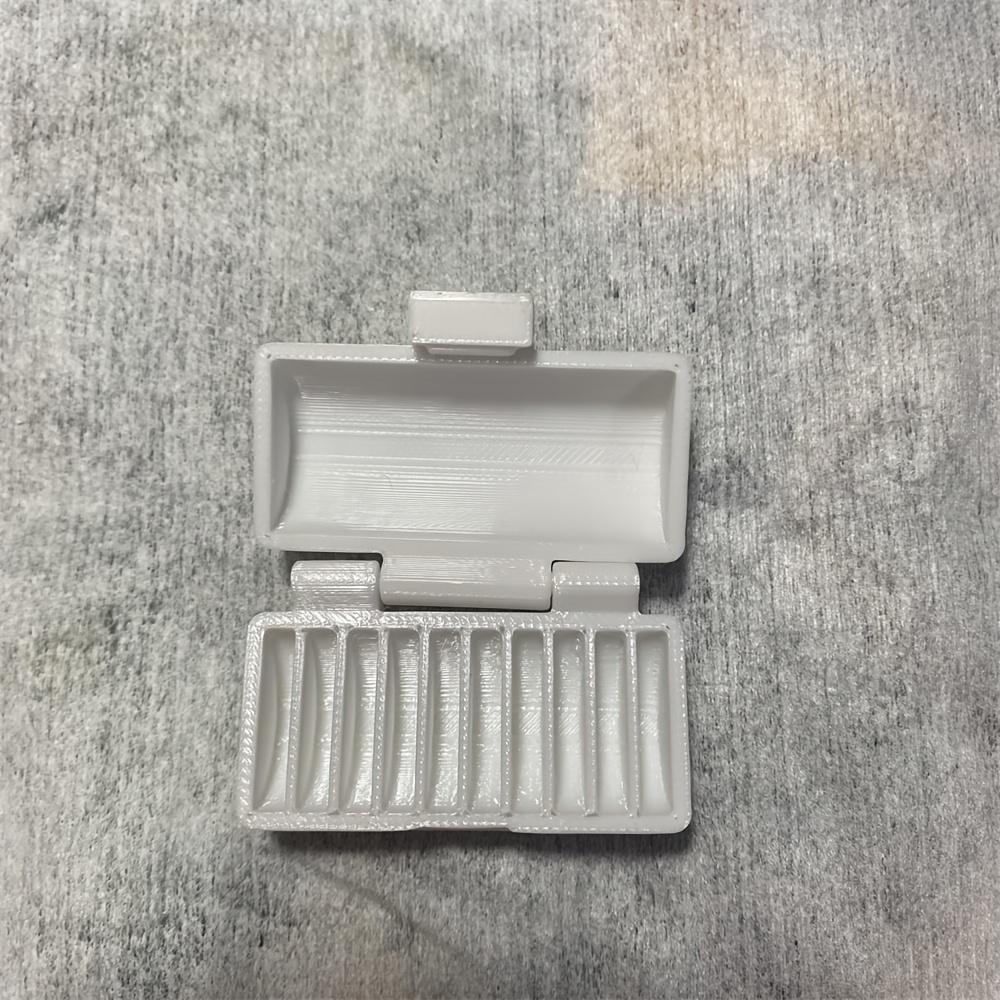 1pc 10 Slots CR2032 Battery Holder, Portable Button Battery Storage Box, Anti-Loss Organizer for Small Batteries