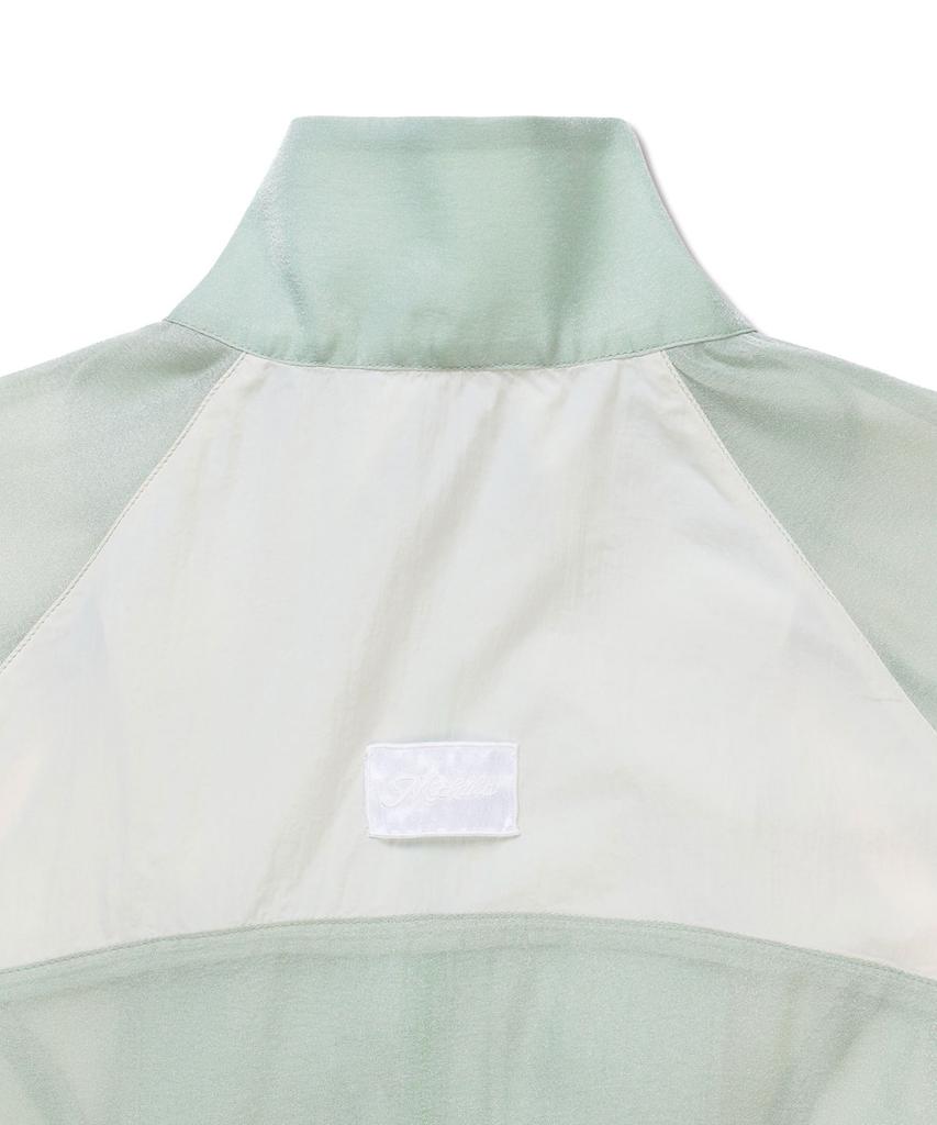 Michiko London Koshino Airy Sheer Windbreaker Mint