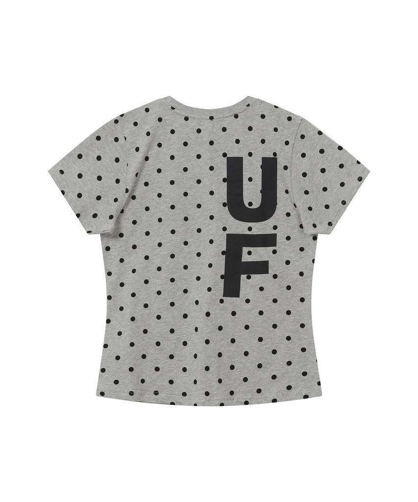 BAUF B Logo Slim Fit T-Shirt [Dot Gray]