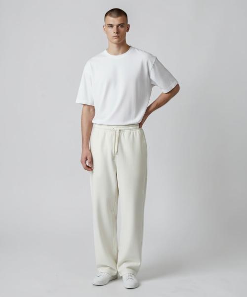 Bonseullipi Soft Linen Relaxed Wide Pants (Ivory)