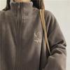 Wintermelk Whirring Polar Fleece Jas Dames Herfst en Winter Lamswol Plus Fleece Trui Granulaire Fleece