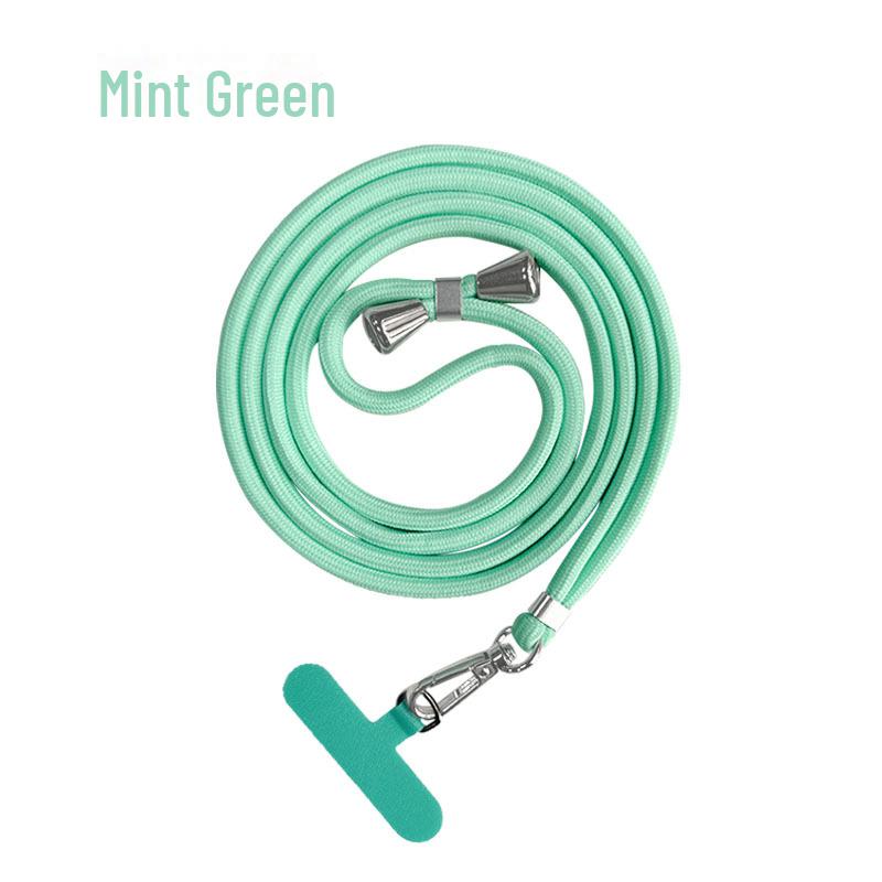 Adjustable Retractable Crossbody Phone Lanyard - Unisex Poly Neck Strap with Clip