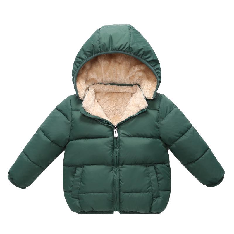 Children's Lambswool Cotton Jacket with Velvet Lining - Winter 2026 Style for Boys and Girls