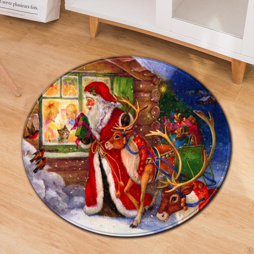 

Round Carpet Computer Chair Cushion Office Chair Floor Mat Door Mat Foot Mat Diameter about 40cm