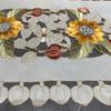 New placemat Western placemat Embroidery fabric Sunflower pumpkin Thanksgiving party party decoration Insulation mat