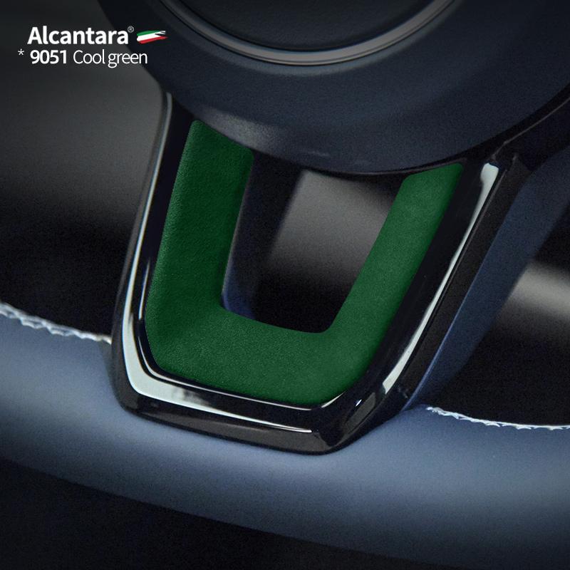 For Zeekr 001 009 Car Steering Wheel U-shaped Decorative Frame Patch Cover Suede Steering Wheel Patch Alcantara Accessories