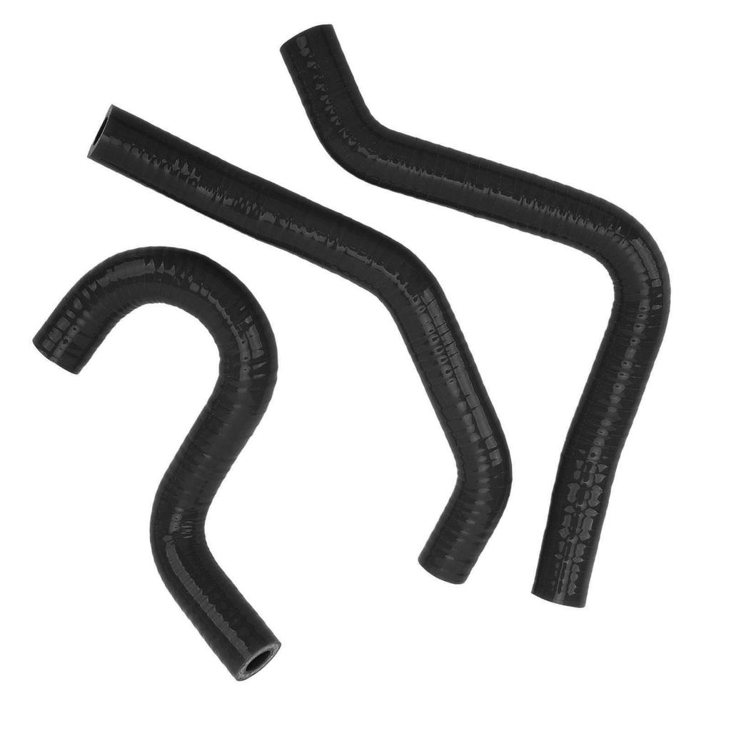 3Pcs Motorcycle Radiator Hose Thickened High Temperature Resistant Silicone Radiator Coolant Hose For CR80R CR85R Black