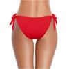 Damen Bikinihose mit mittlerer Taille und seitlicher Bindung